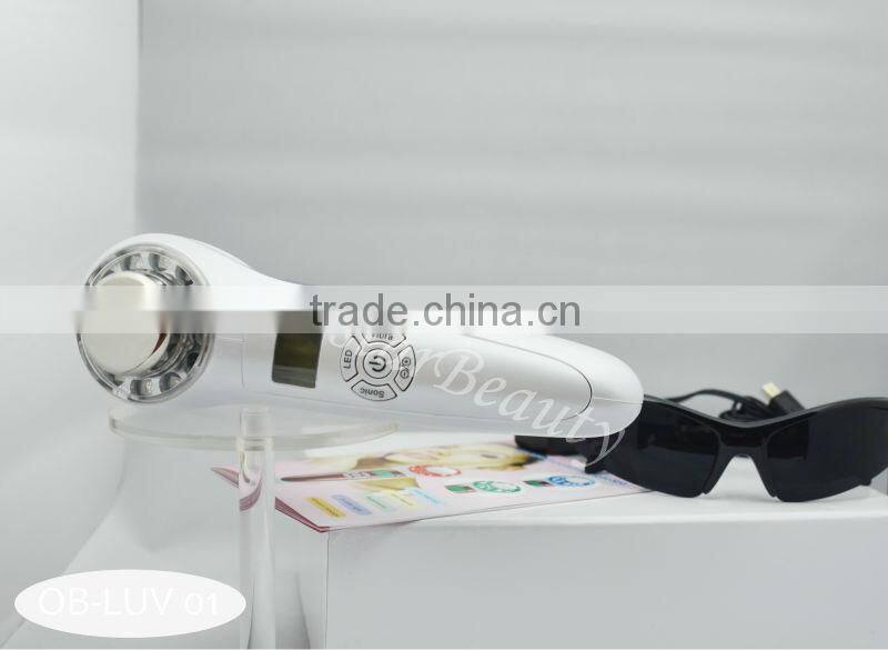 Portable led ultrasonic equipment for skin OB-LUV 01