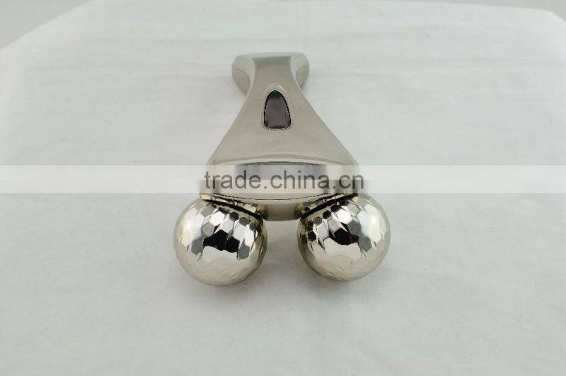 3D Facial Massage Roller Y Shape Platinum Solar Energy Massager