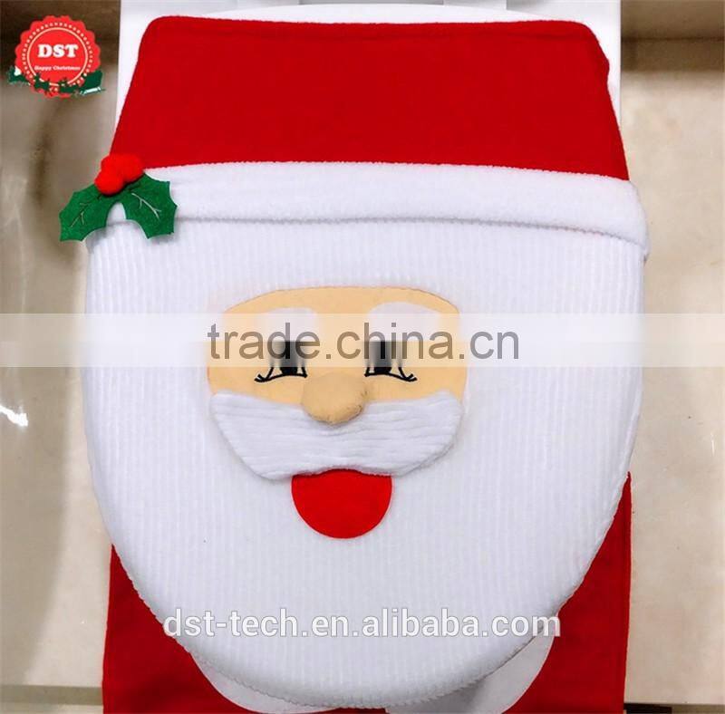 Christmas toilet set , cushion, lid cover