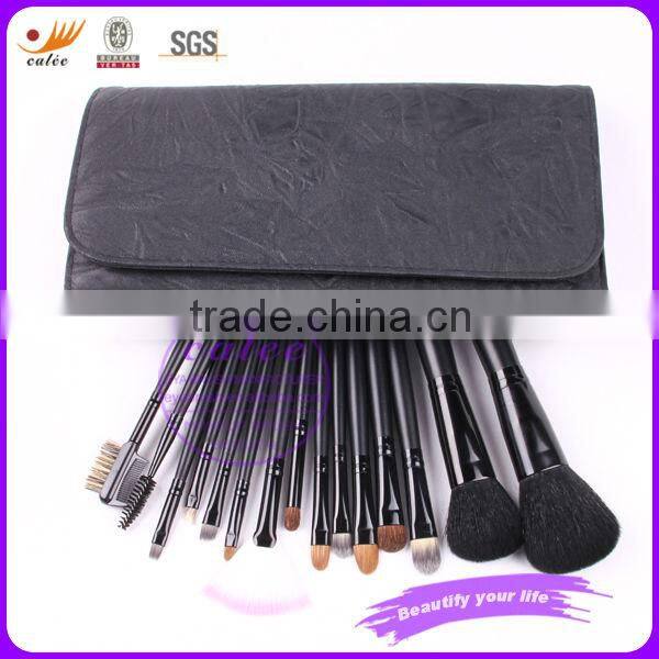 High Quality goat hair makeup powder brush with 16pcs