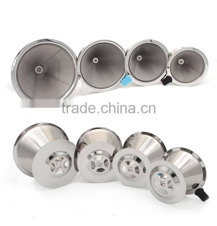 Coffee pour over cone dripper/Stainless Steel Coffee Filter and Maker