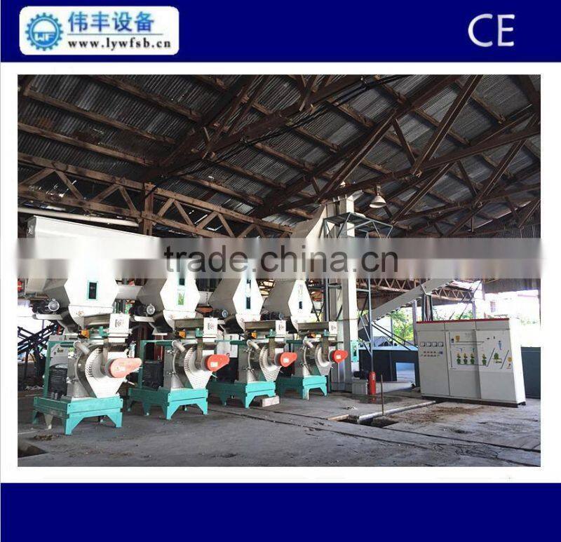 Turnkey eucalyptus bark pellet machine line for 20-30 tons per hour built inThailand