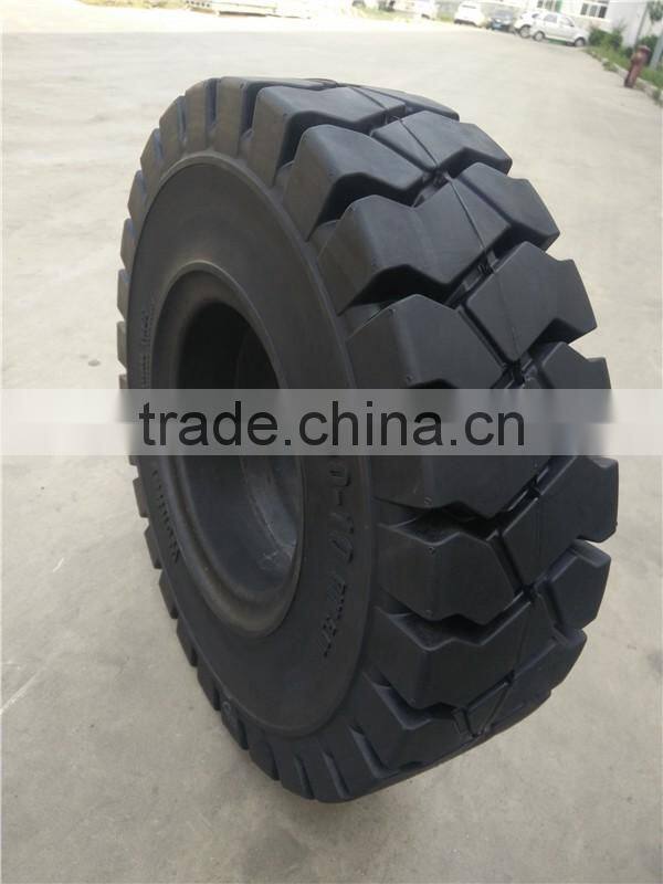 tractor trailer solid tyre 4.00-8 for towing tractor in airport or seaport