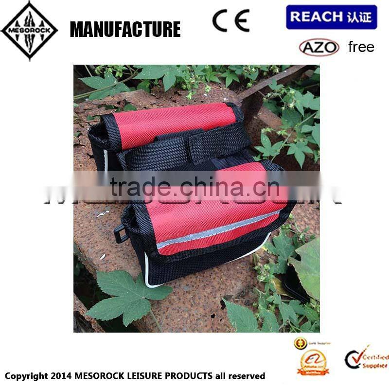 Pannier Bag Bicycle Front Tube Bar Cycling Frame Road Mountain Bike Frame Bag