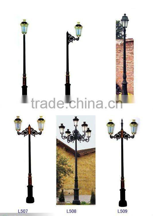 Garden lights with pole