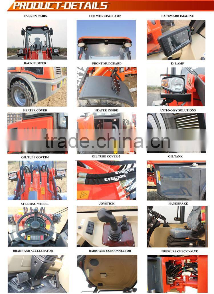 New Condition Engineering machinery 2ton wheel loader