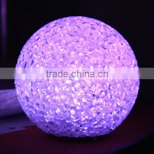 romantic dreamlike colorful crystal ball particle night light 8cm