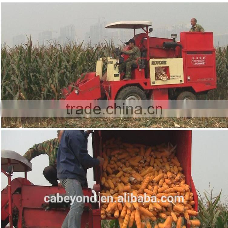 2 rows Mini corn harvester machine