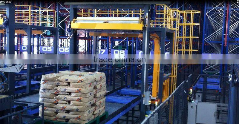 Rotary arm type fully automatic pallet wrapping machine