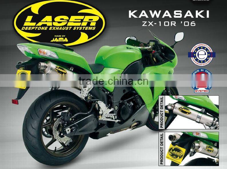 For KAWASAKI ZX-10R 2006-2007 Motorcycle Exhaust Pipe LASER HotCam bolt-on mufflerset