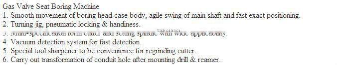 T8560 Gas Valve Seat Boring Machine