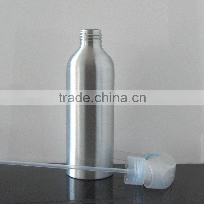 2017 Wholesale 30m -500ml empty aluminum bottle with mouse trigger sprayer aluminum trigger spray bottle for cosmetic packaging