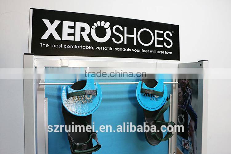 Customized floor standing slipper display rack