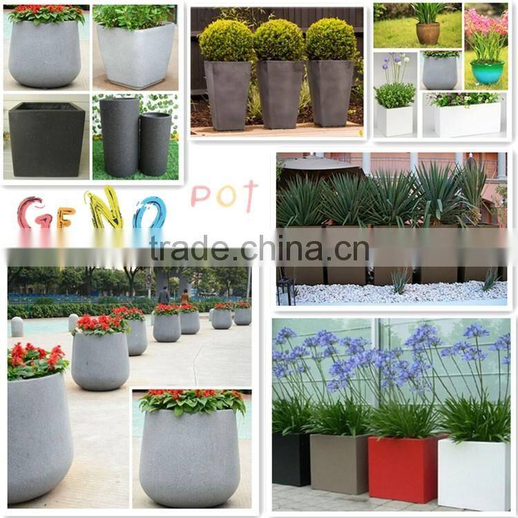 Stone Appearance clay fiberglass flower pot/ old rough plant pot