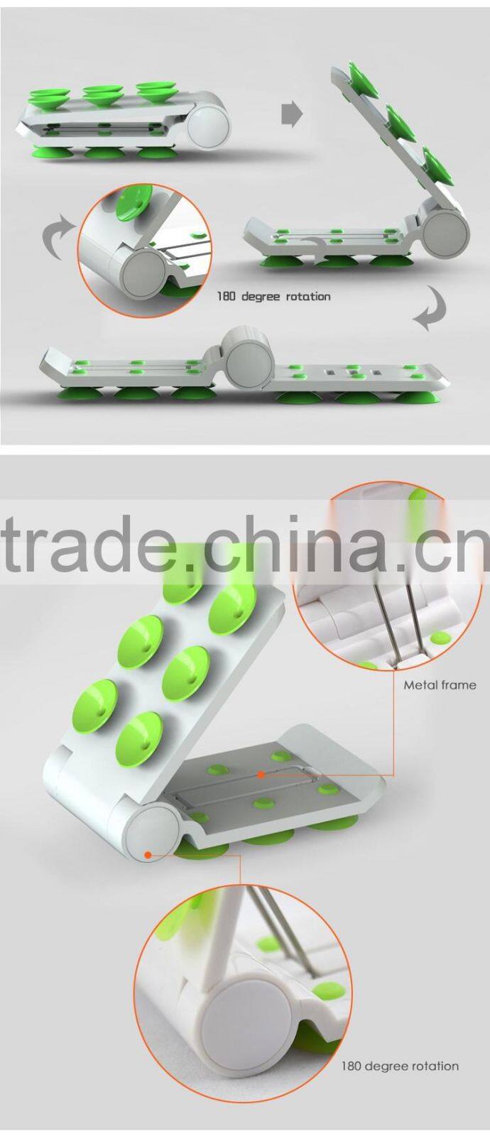 QWZ1148 Phone Holder Double Side Sucker Mobile Display Stand