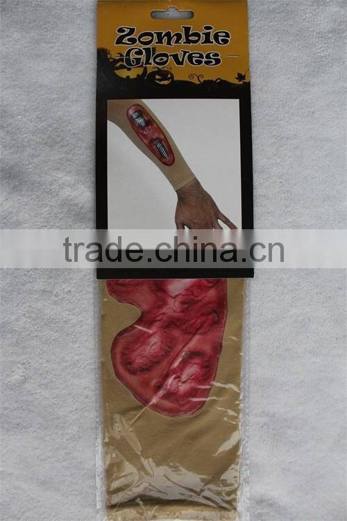 halloween horrible zombie gory long arm sleeve