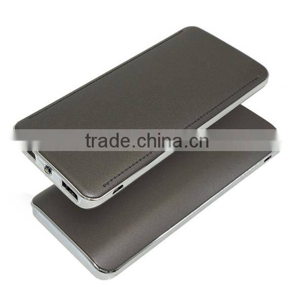 13000mAh Leather finish Power Bank mobile phone charger