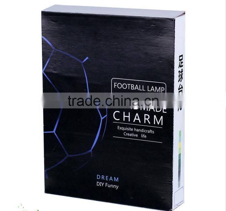 Creative DIY Handmade Football Decorative Table Lamp, Personality World Cup Football Lamp Colorful Atmosphere Night Light Lamp