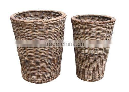 Outdoor Garden Natural Rattan Flower Pots