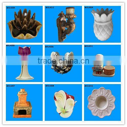 Grey seashell ceramic candle box