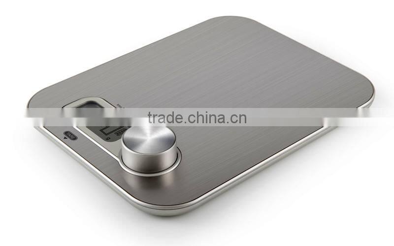 Kinetic Energy Battery-free Digital Stainless Steel Kitchen Scale