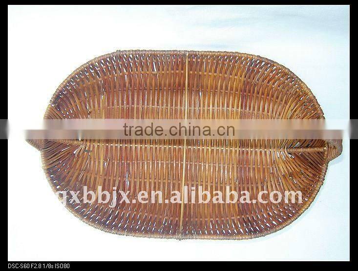 Egg shaped awn iron frame storage shopping basket