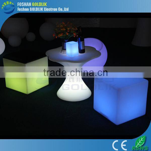 WIFI Control Waterproof Cube Furniture Illuminated Light Cube Seat