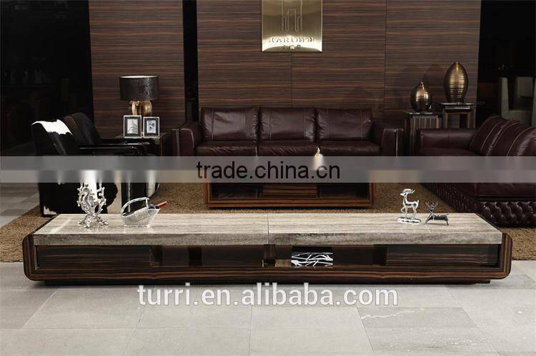 high quality luxury furniture top grain leather sectional sofa set