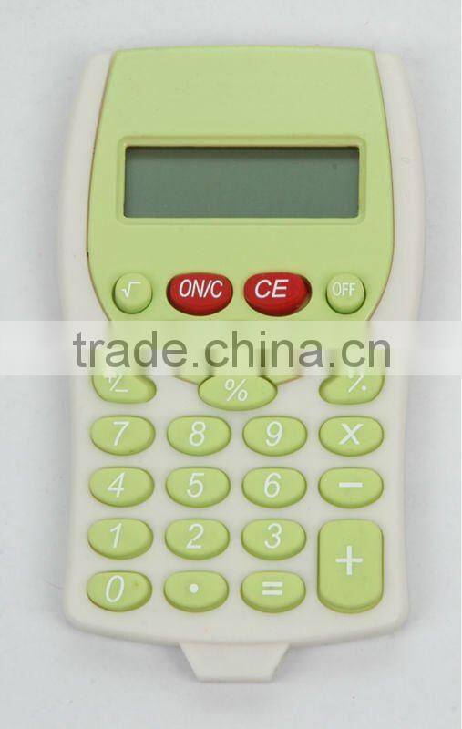 Desktop different colors plastic pocket electronic calculator with lanyard