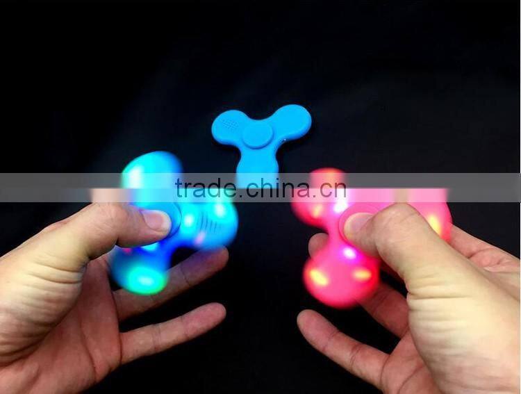 2017 Best selling new EDC 608 bearing tri fidget spinner with bluetooth speaker function