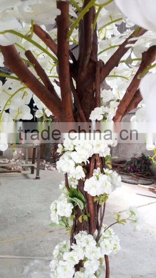 China factory make white fake orchid flower tree for interior decoration