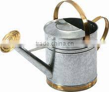 Vintage 5L Kids Watering Can/ Natural Color Metal Garden Toys/ 5L Metal Flower Planter