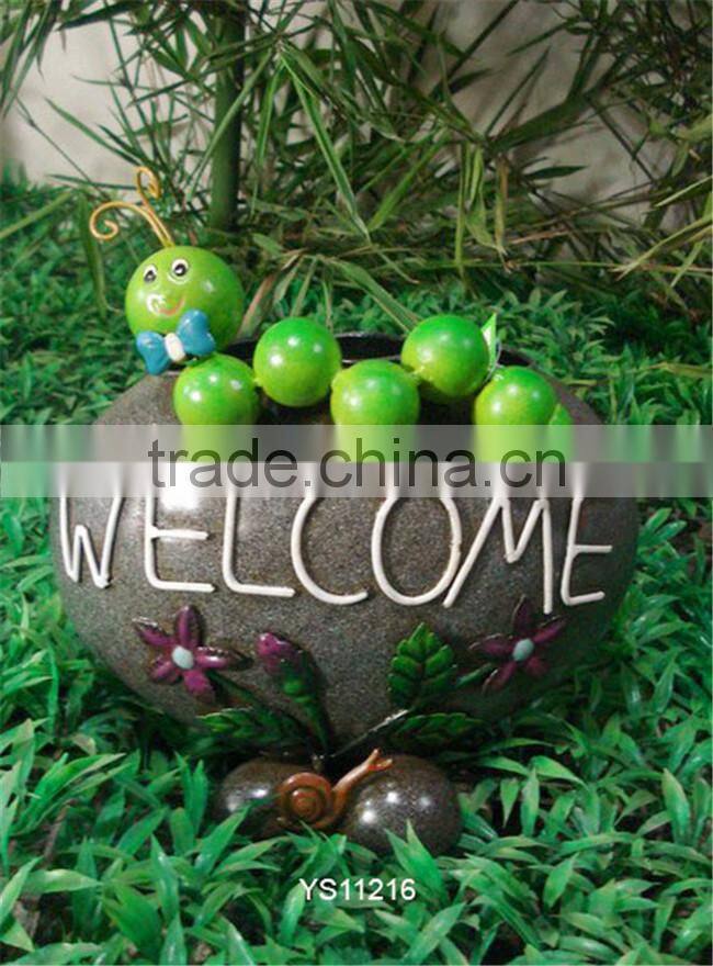 Yongsheng low factory price wrought iron wall planter pot with metal material Superior Quality