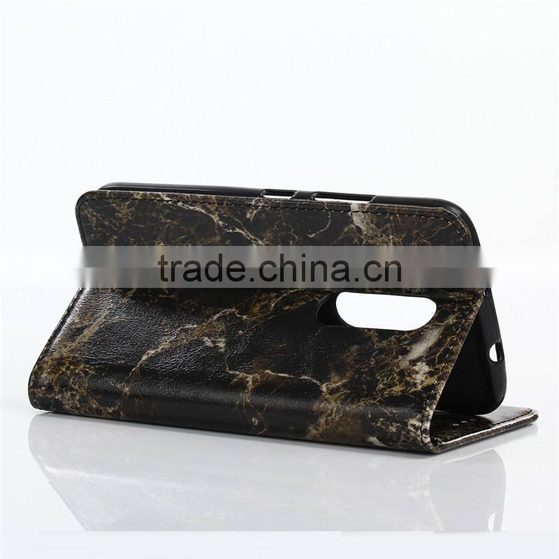 Noble design high quality marble PU card bumper/pocket cell phone case for Motorola