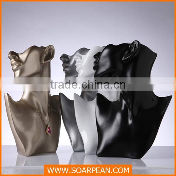 Elegant Necklace Fiberglass Mannequin for Jewelry Display Stand
