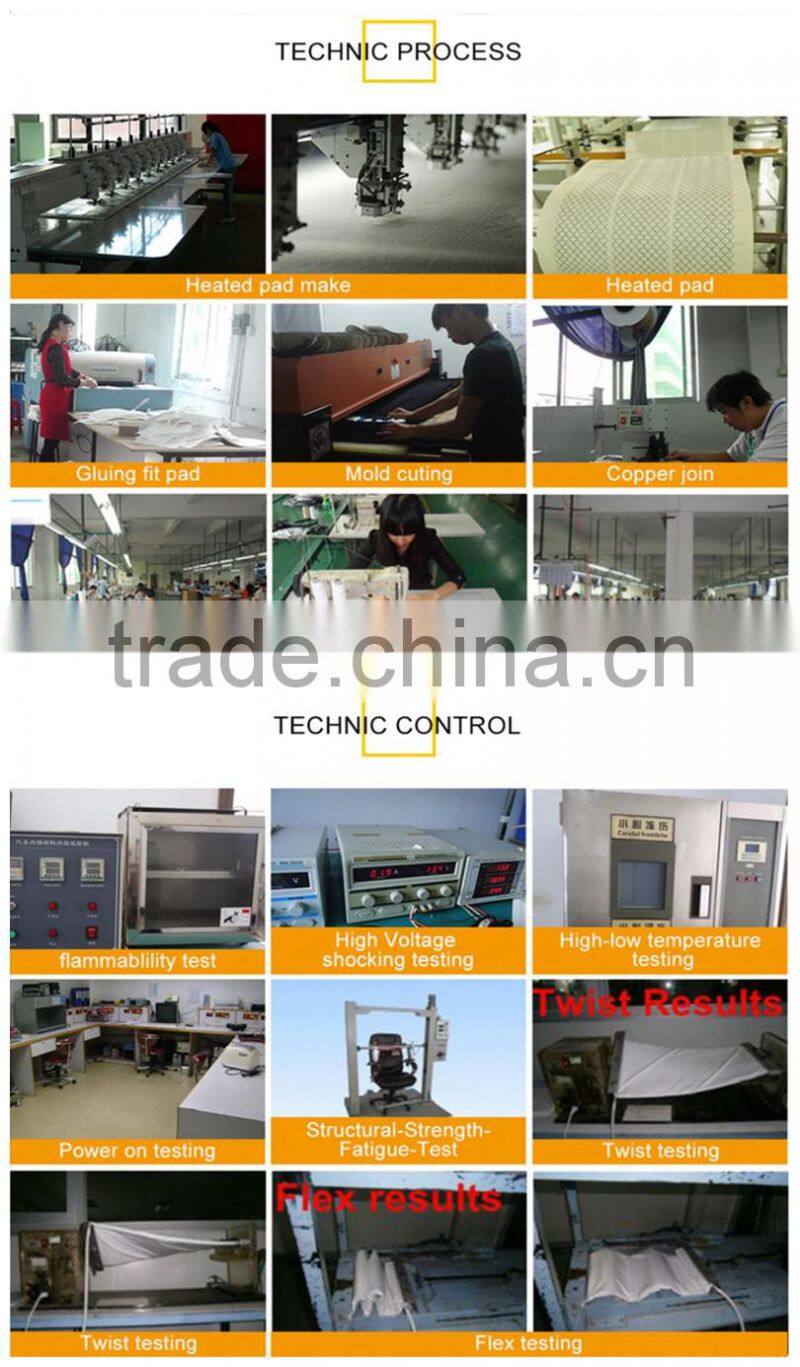 2 seats install,Round button 3-level switch car seat heater heated