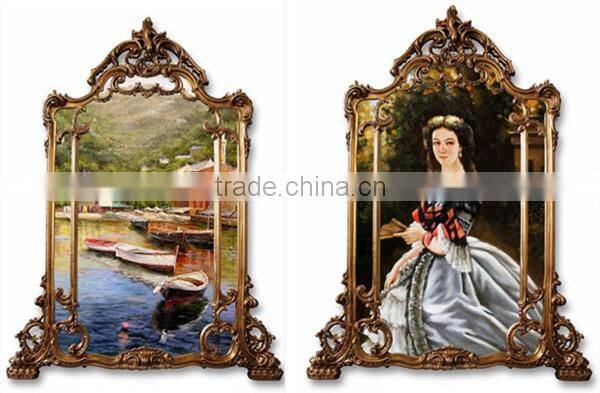 Baroque style frame with handmade oil painting