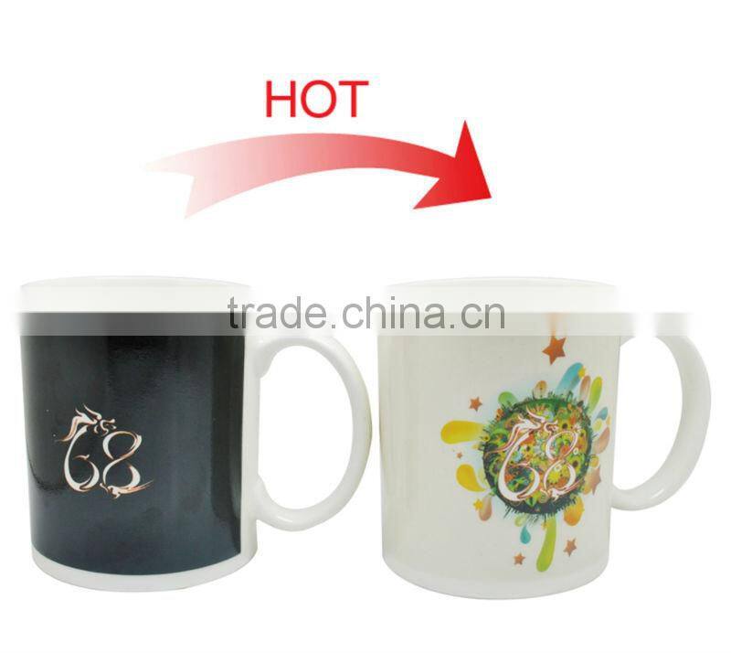 Promotional Sublimation Mug Change Color Ceramics