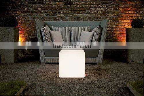 new invention color changing rechargable led cube/led cube light for bar/cafe/garden/home decoration