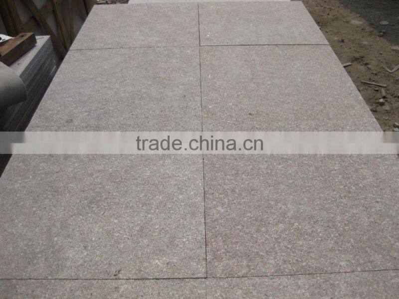 Cheap Chinese pink granite G611 Almond Mauve Granite flamed tiles