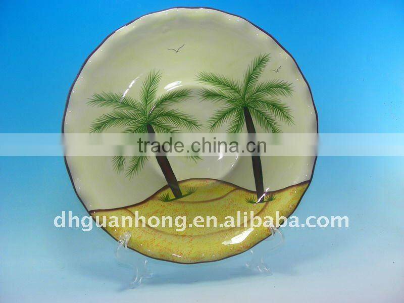 White Round Plates Dollhouse Miniatures Ceramic Supply Deco