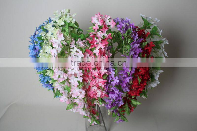 Cheap Fabric wisteria artificial decorative wisteria flowers for wholesale