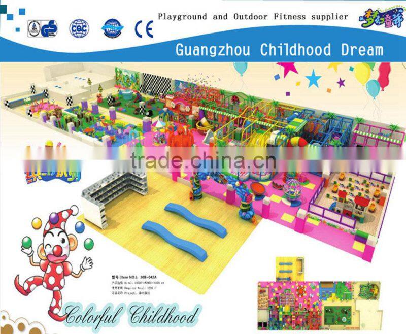 $39.00/Sq.m CHD-469 big design tunnel and slide kids playground indoor