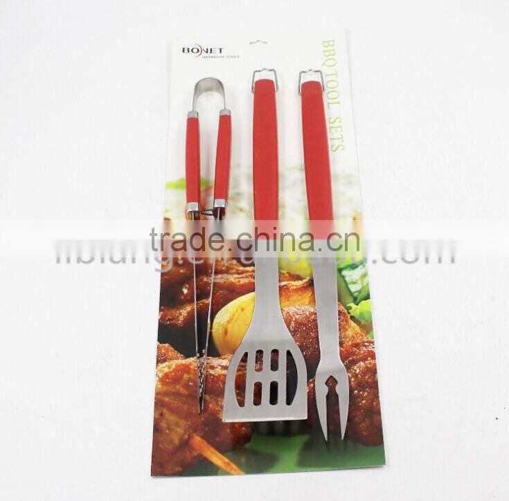 Stainless steel bbq set with bbq shovel