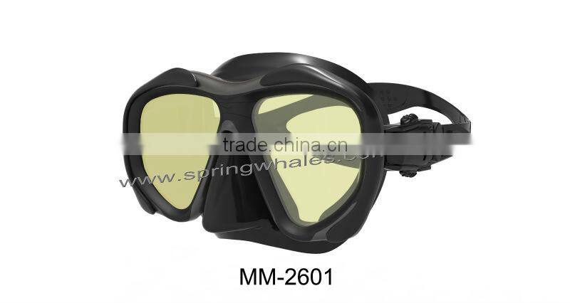 Silicone Mirrored Diving Mask with PC&Painting, Diving Equipment,Diving scuba(MM-2600)