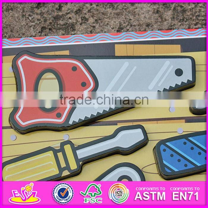 2016 new design educational identify toy wooden shape puzzles for toddlers W14D016