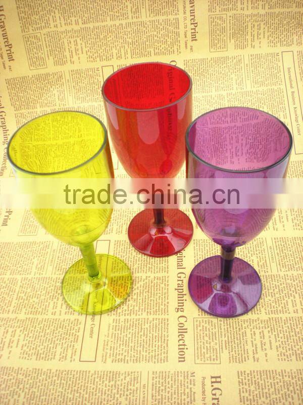 Good quality wholesale plastic wine glass