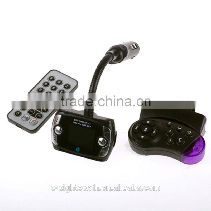 2016 Wireless Bluetooth FM Transmitter MP3 Player USB SD LCD Remote Handsfree Car Kit
