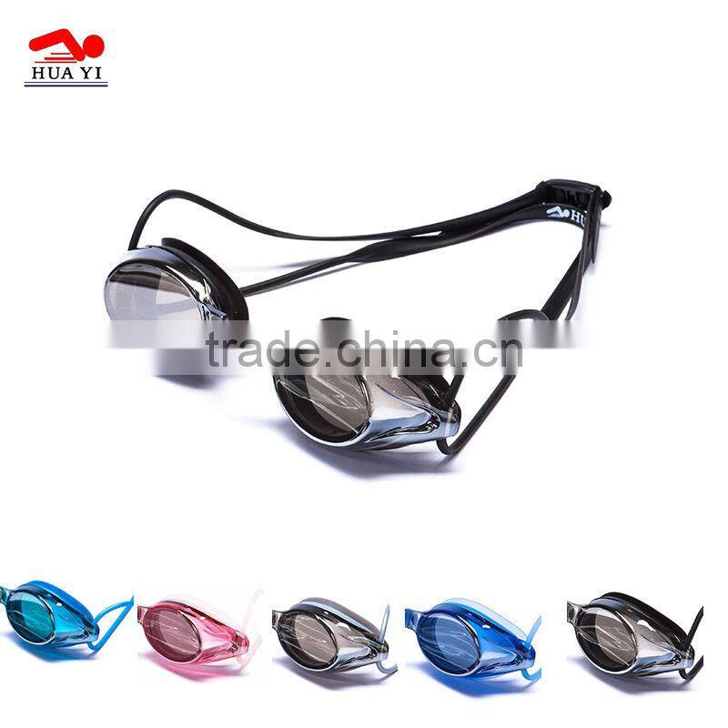 Latest silicone racing swimming goggles unisex brand underwater sports eyewear
