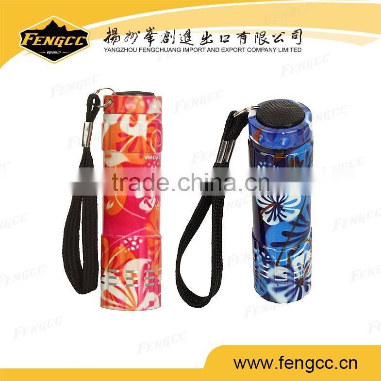 Mini led flagshing torch with key chain